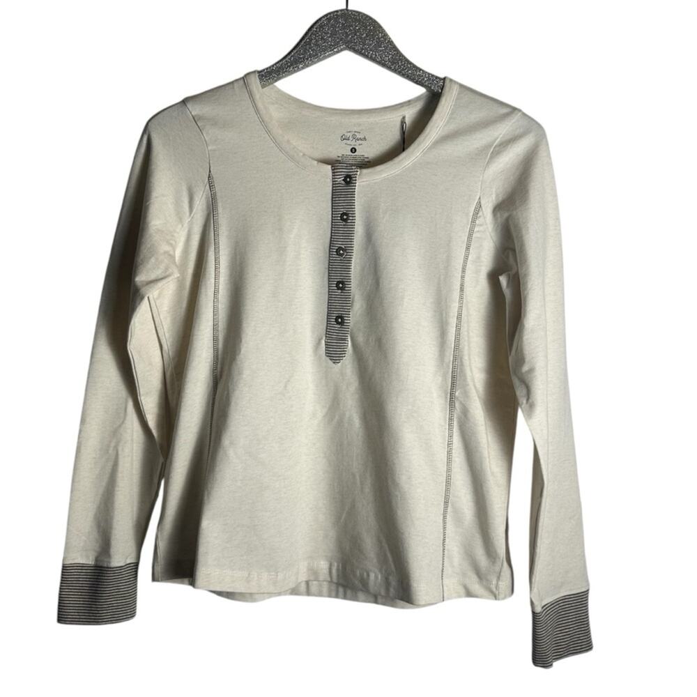 Old Ranch Sofia Top in Heather Oatmeal NEW